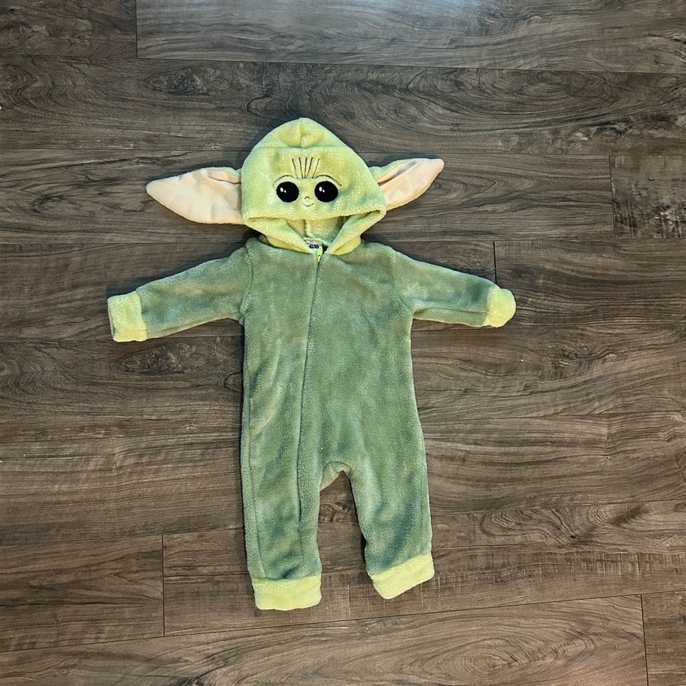 6M Green Baby Yoda Kids One Piece